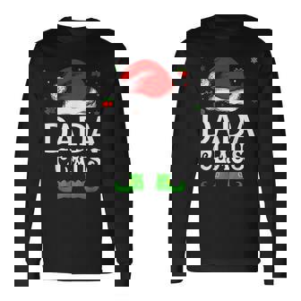 Santa Hat Dada Claus Elf Ugly Christmas Sweater Long Sleeve T-Shirt - Thegiftio UK