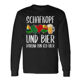 Schafkopf Und Bier Darum Bin Ich Hier Schafkopf Und Bier Darum Langarmshirts - Geschenkecke