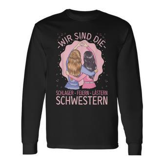 Schlager Feiern Lästern Schlageroutfit Party S Langarmshirts - Geschenkecke