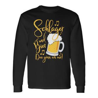 Schlager Und Bier Das Gönn Ich Mir Festival Party Langarmshirts - Geschenkecke