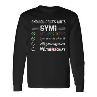 School Enrolment Gymnasium Endlich Gehts Auf Gymi Langarmshirts - Geschenkecke