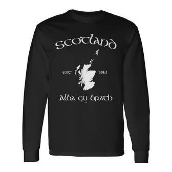 Scotland Map Langarmshirts - Geschenkecke