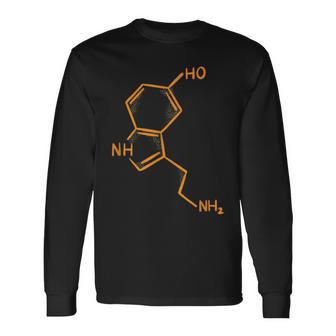 Serotonin Chemische Strukturen Chemie Langarmshirts - Geschenkecke