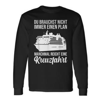 Ship Travel Cruiser Shipping Sea Cruise Langarmshirts - Geschenkecke