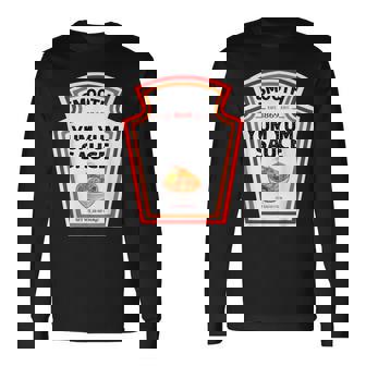 Smooth Yumyum Bottle Label Halloween 2024 Couples Costume Long Sleeve T-Shirt - Thegiftio UK