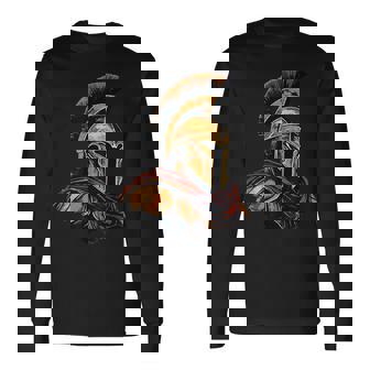 Sparta Gladiator Spartaner Leonidas 300 Casco Spartan Camiseta de manga larga - Regaloses