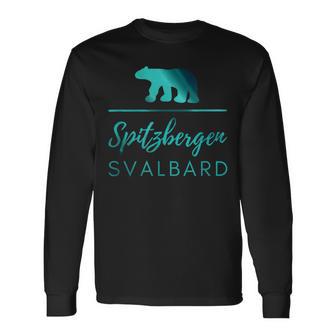 Spitzbergen Svalbard Polar Bear Polar Lights Langarmshirts - Geschenkecke