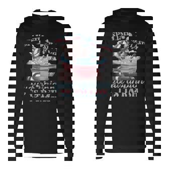 Splish Splash Your Opinion Is Trash Raccoon Long Sleeve T-Shirt - Thegiftio