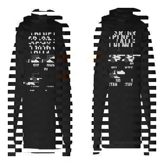 Springer Spaniel Inglese Training Cane Maglietta a maniche lunghe - Novitaregali