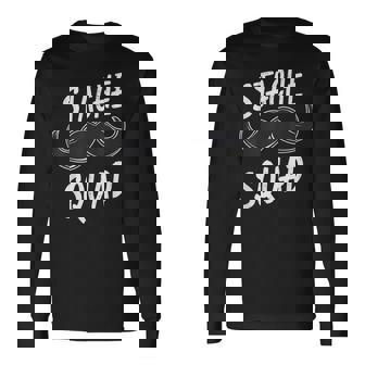 Stache Squad Mustache Group Costume Long Sleeve T-Shirt | Mazezy