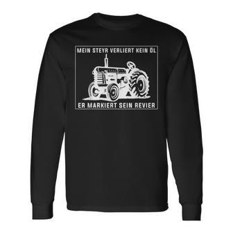 Steyr Oldtimer Traktor Fan Langarmshirts - Geschenkecke