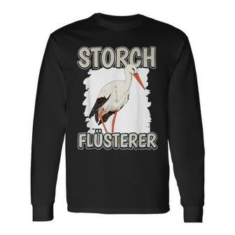 Stork Whisperer Storchflüsterer Sachenogel Stork Langarmshirts - Geschenkecke