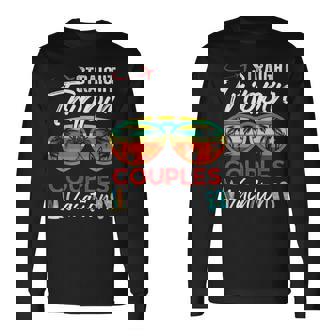 Straight Trippin Couples Vacation Travel Honeymoon Matching Long Sleeve T-Shirt | Mazezy