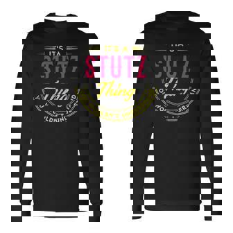 Stutz Personalized Name Name Print S With Name Stutz 2 Long Sleeve T-Shirt - Thegiftio UK