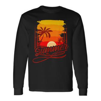 Surfer Beach Sea Retro Summer Fernlust Langarmshirts - Geschenkecke