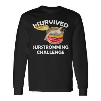 Surströmming I Survived Surströmming Challenge Langarmshirts - Geschenkecke