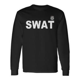 Swat Guards Uniform Police Law Enforcement Langarmshirts - Seseable