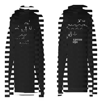 Symbole Chimique Molécule D'épinéphrine T-shirt à manches longues - Cadeauxyz