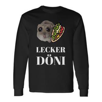 Tasty Döni Sad Hamster Meme Langarmshirts - Geschenkecke