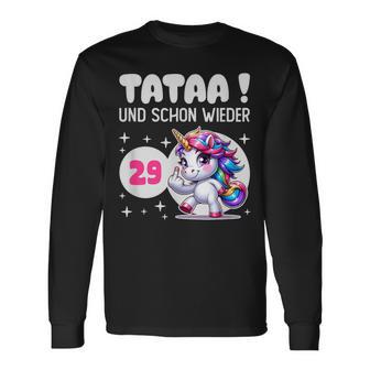 Tataa Und Schon Wieder 29 Einhorn Middle Finger Langarmshirts - Geschenkecke