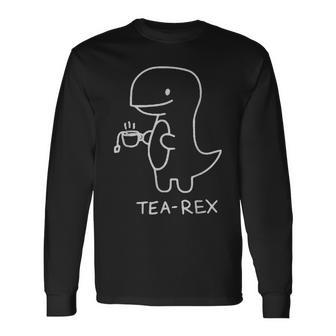 Tea Rex For Tea Drinkers And Dinosaur Lovers Langarmshirts - Geschenkecke