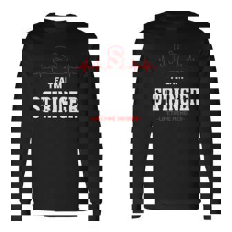 Team Stringer Lifetime Member Stringer Last Name Long Sleeve T-Shirt - Seseable