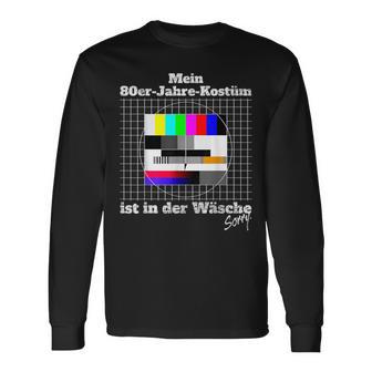 Testbild 80S Kostüm Ist In Der Wäsch German Langu Langarmshirts - Geschenkecke