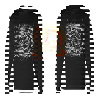 Thanksgiving Dj Turkey Holiday Music Party Long Sleeve T-Shirt - Monsterry