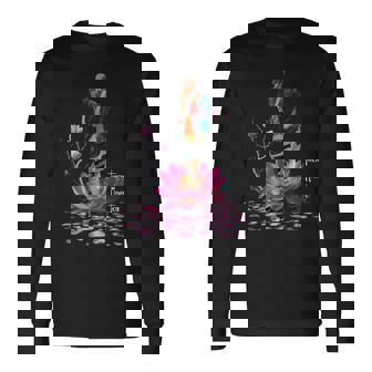 Thich Minh Tue Vietnamese Buddha Peace Lotus Calligraphy Long Sleeve T-Shirt - Seseable