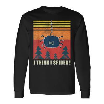 I Think I Spider Retro I Believe I Spider Langarmshirts - Geschenkecke