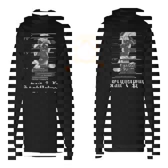 Thug Pug Straight Up Pug Living Life In Jail Long Sleeve T-Shirt - Monsterry