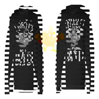 Time To Get Basted Pilgrim Turkey Thanksgiving Beer Drinking Long Sleeve T-Shirt - Monsterry