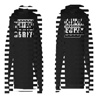 Trailer Park Security Vintage Long Sleeve T-Shirt - Thegiftio UK