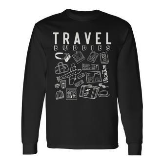 Travel Buddy Lustiges Reisegeschenk Für Reisende Langarmshirts - Seseable