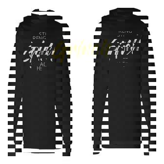 Trendy Resting Grinch Face Long Sleeve T-Shirt - Monsterry