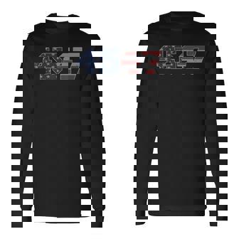 Trump 2024 45 47 American Flag 4547 Trump 2024 Long Sleeve T-Shirt - Monsterry