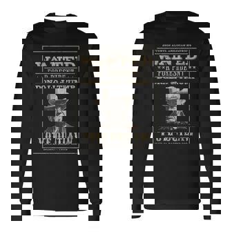 Trump 2024 Wanted Outlaw I'm Voting Convicted Felon 2024 Long Sleeve T-Shirt | Mazezy