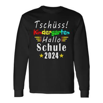 Tschüss Kindergarten Hello School 2024 Kita Langarmshirts - Seseable