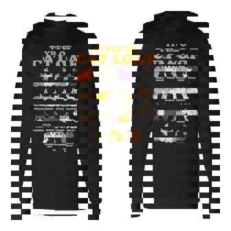 Types Of Cat Cute Kitten Kawaii Cats Loaf Cat Lover Long Sleeve T-Shirt - Monsterry