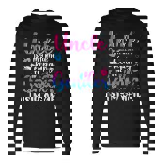 Uncle Is My Name Keeping The Gender Is My Game Reveal Baby Long Sleeve T-Shirt - Monsterry