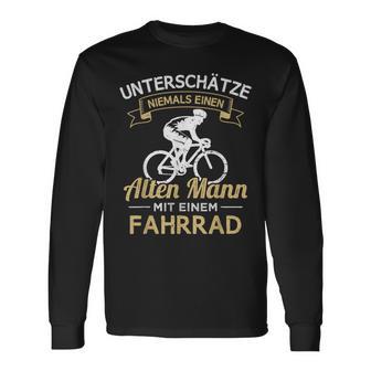 Underschatz Niemals Einen Old Mann Mit Einem Cycling Langarmshirts - Geschenkecke