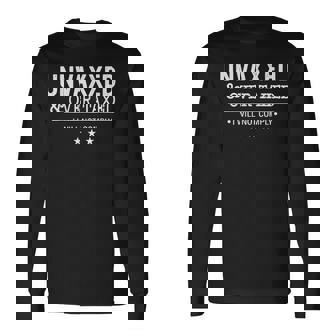 Unvaxxed And Overtaxed Long Sleeve T-Shirt - Thegiftio UK