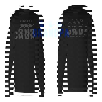 Uomo Nonno 3 Blu Stampa A Mano Per Nonno Orgoglioso Maglietta a maniche lunghe - Novitaregali