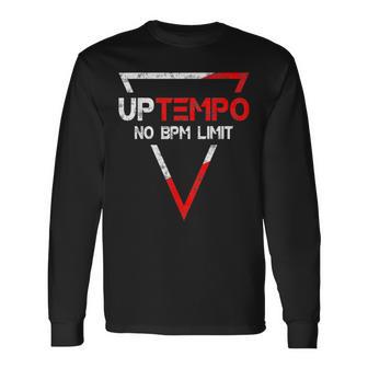 Uptempo Slogan 200 Bpm Speedcore Gabber Festival Uptempo Langarmshirts - Geschenkecke