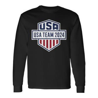 Usa 2024 Go Sport United States Sport Usa 2024 Team 2024 Usa Long Sleeve T-Shirt - Monsterry CA