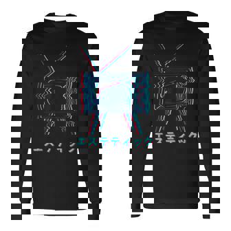 Vaporwave Culture 80S 90S Electro Music And Pop Culture Long Sleeve T-Shirt - Monsterry