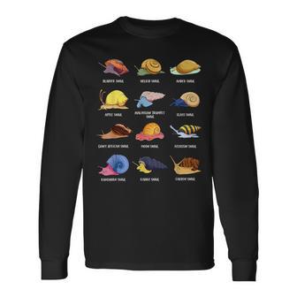 Various Cartoon Snails Langarmshirts - Geschenkecke