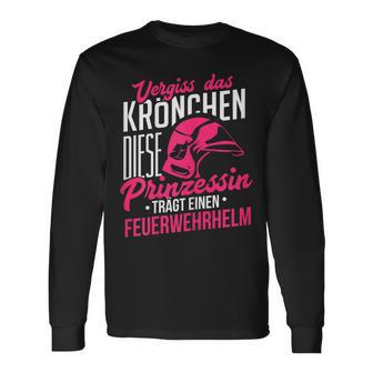 Vergiss Krönchen Princess Fireman Helmet Langarmshirts - Geschenkecke