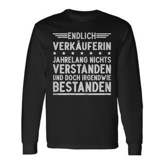 Verkäuferin Prüfung Ausbildung Bestanden Langarmshirts - Geschenkecke