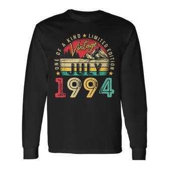 Vintage 30 Year Old July 1994 30Th Birthday Long Sleeve T-Shirt - Monsterry CA
